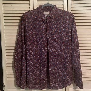 Button down dress shirt for men